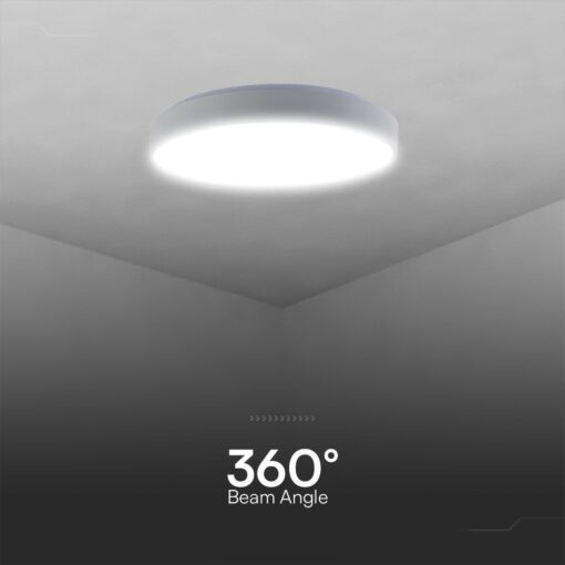 Πλαφονιέρα LED Designer 20W/40W Λευκή με Τηλεχειριστήριο Dimmable CCT V-TAC – 23589