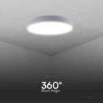 Πλαφονιέρα LED Designer 30W/60W Λευκή με Τηλεχειριστήριο Dimmable CCT V-TAC – 23590