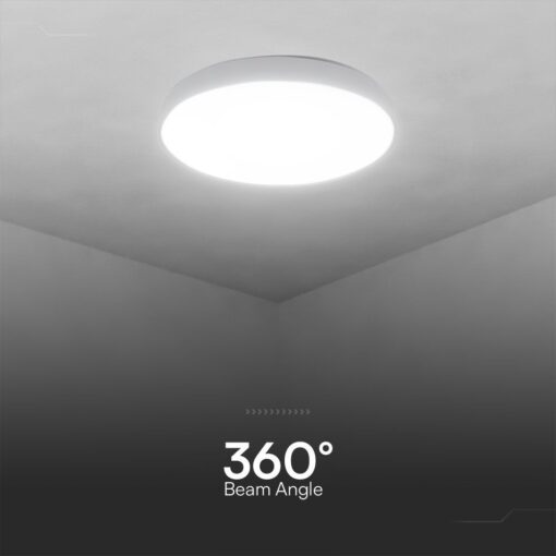 Πλαφονιέρα Κυκλική LED Designer με Τηλεχειριστήριο CCT 20W/40W Dimmable Λευκή V-TAC – 23591