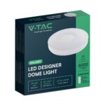 Πλαφονιέρα LED Designer 30W/60W Λευκή με Τηλεχειριστήριο Dimmable CCT V-TAC – 23592