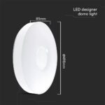 Πλαφονιέρα LED Designer 30W/60W Λευκή με Τηλεχειριστήριο Dimmable CCT V-TAC – 23592