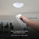 Πλαφονιέρα LED Designer 20W/40W Λευκή με Τηλεχειριστήριο Dimmable CCT V-TAC – 23593