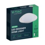 Πλαφονιέρα LED Designer 30W/60W Λευκή με Τηλεχειριστήριο Dimmable CCT V-TAC – 23594