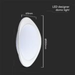 Πλαφονιέρα LED Designer 30W/60W Λευκή με Τηλεχειριστήριο Dimmable CCT V-TAC – 23594