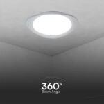 Πλαφονιέρα LED Designer 30W/60W Λευκή με Τηλεχειριστήριο Dimmable CCT V-TAC – 23594