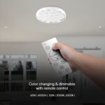 Πλαφονιέρα LED Designer 30W/60W Λευκή με Κυψέλες με Τηλεχειριστήριο Dimmable CCT V-TAC – 23595