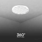 Πλαφονιέρα LED Designer 30W/60W Λευκή με Κυψέλες με Τηλεχειριστήριο Dimmable CCT V-TAC – 23595