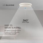 Πλαφονιέρα Οροφής Στρογγυλή Φ240 Λευκή LED 24W 2500lm 6500K IP54 VTAC – 23598