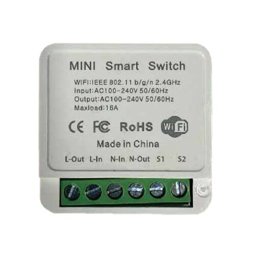 Wi-FI Mini Smart Διακόπτης Μονός V-TAC – 23604VT