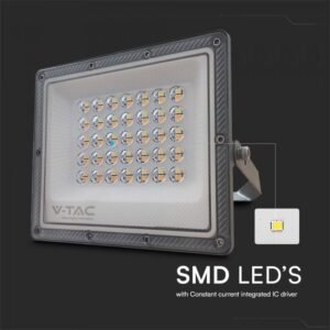 LED Προβολέας 30W V-TAC Γκρι 90° 2350lm Αδιάβροχος IP65 CCT 3000-6400K  – 23613