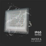 LED Προβολέας 50W V-TAC Γκρι 90° 5000lm Αδιάβροχος IP65 CCT 3000-6400K – 23614