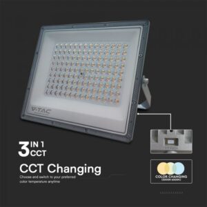LED Προβολέας 100W V-TAC Γκρι 90° 8150lm Αδιάβροχος IP65 CCT 3000-6400K  – 23615