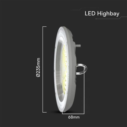 100W LED Καμπάνα Γκρι 90° 8300lm CCT 3000K/4000K/6500K IP65 V-TAC – 23622