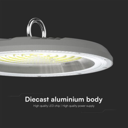 100W LED Καμπάνα Γκρι 90° 8300lm CCT 3000K/4000K/6500K IP65 V-TAC – 23622