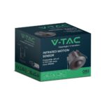 Ανιχνευτής Κίνησης Χωνευτός Μαύρος  V-TAC – 23679