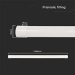 50W LED Πρισματικό Γραμμικό Φωτιστικό 150cm V-TAC 6000lm 120° CCT 3000K/4000K/6500K – 23681