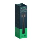 Επαναφορτιζόμενο Πορτατίφ Μαύρο LED 3W CCT Dimmable Αφής VTAC – 23683