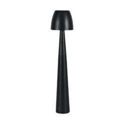 Επαναφορτιζόμενο Πορτατίφ Μαύρο LED 3W CCT Dimmable Αφής VTAC – 23683