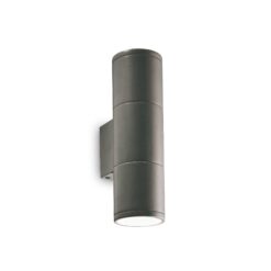 IDEAL LUX Απλίκα Τοίχου Βεράντας GUN 2xGU10 IP44 Χρώματος Ανθρακί – 236841