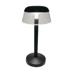 Επαναφορτιζόμενο Πορτατίφ 3W LED CCT Dimmable Αφής Μαύρο VTAC – 23685