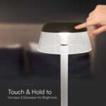 Επαναφορτιζόμενο Πορτατιφ Λευκό 3W LED CCT Dimmable Αφής VTAC – 23686