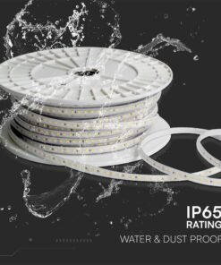 LED Ταινία 10.5W 220V V-TAC Αδιάβροχη IP65 Κόκκινη 50 Μέτρα – 23730