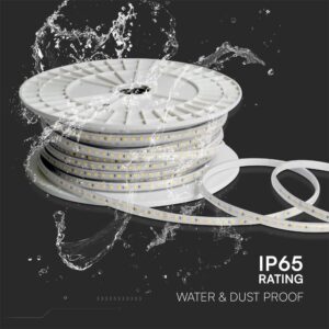 LED Ταινία 10.5W 220V V-TAC Αδιάβροχη IP65 Κόκκινη 50 Μέτρα – 23730