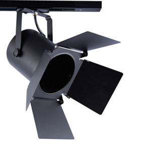 Μαύρο Σποτ Ράγας Μονοφασικό Track Light Ατσάλι 1xE27 PAR30 2 Καλωδίων ACA – 238TLB2W