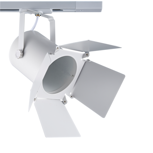 Λευκό Σποτ Ράγας Μονοφασικό Track Light Ατσάλι 1xE27 PAR30 2 Καλωδίων ACA – 238TLW2W