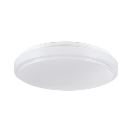 GloboStar® SENSORANO 60995 Πλαφονιέρα Οροφής LED 30W 3000lm 120° AC 220-240V με Ενσωματωμένο Σύστημα Ρυθμιζόμενου Microwave Αισθητήρα Κίνησης – Αδιάβροχη IP54 Φ38 x Υ5.3cm Φυσικό Λευκό 4500K – Λευκό – Bridgelux Chips – 3 Years Warranty