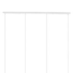 DIY Ροζέτα Φωτιστικού Λευκή Ορθογώνια 1200x50mm με 4 Τρύπες GloboStar 90825