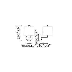 ΦΩΤΙΣΤΙΚΟ ΤΟΙΧΟΥ MONTREAL ΛΕΥΚΟ                FARO – 24030