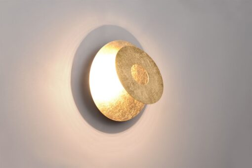 Επιτοίχιο Φωτιστικό LEANO Trio Lighting LED 6W 560lm 3000K Περιστρεφόμενο Χρυσό – 240310179