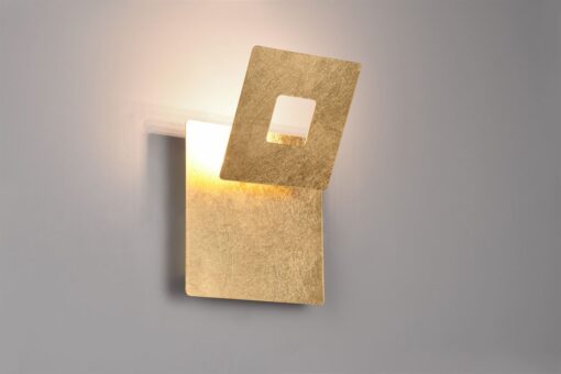 Επιτοίχιο Φωτιστικό LEANO Trio Lighting LED 6W 560lm 3000K Περιστρεφόμενο Χρυσό – 240319179