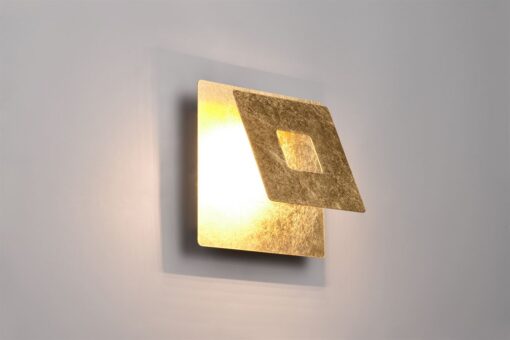 Επιτοίχιο Φωτιστικό LEANO Trio Lighting LED 6W 560lm 3000K Περιστρεφόμενο Χρυσό – 240319179