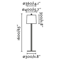 Faro Barcelona MONTREAL Επιδαπέδιο Φωτιστικό, Λευκού Χρώματος – 24036-07