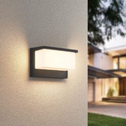 Απλίκα Τοίχου Ανθρακί NESTOS LED 13W 1300lm 3000K IP54 Trio Lighting – 240960142