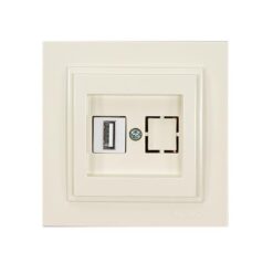 ΠΡΙΖΑ USB ΜΠΕΖ EUROLAMP – 152-10260