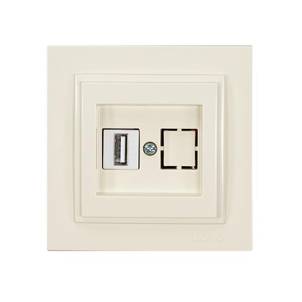 ΠΡΙΖΑ USB ΜΠΕΖ EUROLAMP – 152-10260