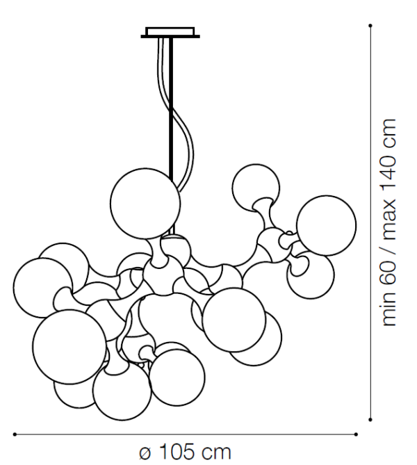 IDEAL LUX NODI SP15 OTTONE – 241012