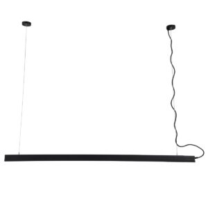 GloboStar® MARKET 61022-P Γραμμικό Κρεμαστό Φωτιστικό Linear LED 18W 2170lm 60° AC 220-240V Μ120 x Π2 x Υ4cm Θερμό Λευκό 2700K – Μαύρο – 3 Years Warranty