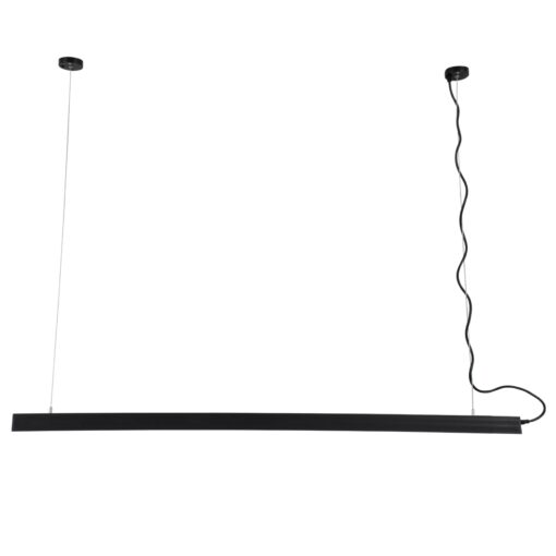 GloboStar® MARKET 61022-P Γραμμικό Κρεμαστό Φωτιστικό Linear LED 18W 2170lm 60° AC 220-240V Μ120 x Π2 x Υ4cm Θερμό Λευκό 2700K – Μαύρο – 3 Years Warranty