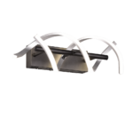 Φωτιστικό Τοίχου Trio Lighting SEQUENCE , 22W · 2800lm, 2300+3000+4000K Βουρτσισμένο Αλουμίνιο Αλουμίνιο, Step Dimmable, Χρώματα Ρυθμιζόμενα στο Φωτιστικό – 241810205
