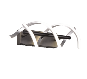 Φωτιστικό Τοίχου Trio Lighting SEQUENCE , 22W · 2800lm, 2300+3000+4000K Βουρτσισμένο Αλουμίνιο Αλουμίνιο, Step Dimmable, Χρώματα Ρυθμιζόμενα στο Φωτιστικό – 241810205