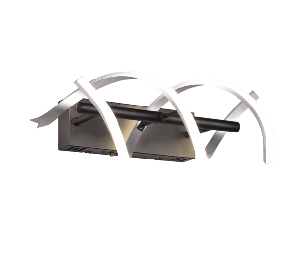 Φωτιστικό Τοίχου Trio Lighting SEQUENCE , 22W · 2800lm, 2300+3000+4000K Βουρτσισμένο Αλουμίνιο Αλουμίνιο, Step Dimmable, Χρώματα Ρυθμιζόμενα στο Φωτιστικό – 241810205