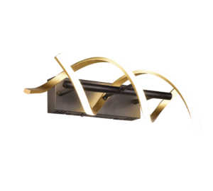 Φωτιστικό Τοίχου Trio Lighting SEQUENCE , 22W · 2800lm, 2300+3000+4000K Ορείχαλκος Ματ Αλουμίνιο, Step Dimmable, Χρώματα Ρυθμιζόμενα στο Φωτιστικό  – 241810208