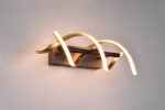 Φωτιστικό Τοίχου Trio Lighting SEQUENCE , 22W · 2800lm, 2300+3000+4000K Ορείχαλκος Ματ Αλουμίνιο, Step Dimmable, Χρώματα Ρυθμιζόμενα στο Φωτιστικό  – 241810208