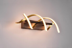 Φωτιστικό Τοίχου Trio Lighting SEQUENCE , 22W · 2800lm, 2300+3000+4000K Ορείχαλκος Ματ Αλουμίνιο, Step Dimmable, Χρώματα Ρυθμιζόμενα στο Φωτιστικό  – 241810208