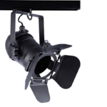 Μαύρο Σποτ Ράγας Τριφασικό Track Light Ατσάλι 1xE27 PAR30 4 Καλωδίων ACA – 242TLB4W