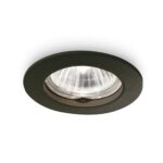 IDEAL LUX Χωνευτό Σποτ Οροφής AZZ 1xGU10 Μαύρου Χρώματος – 243818